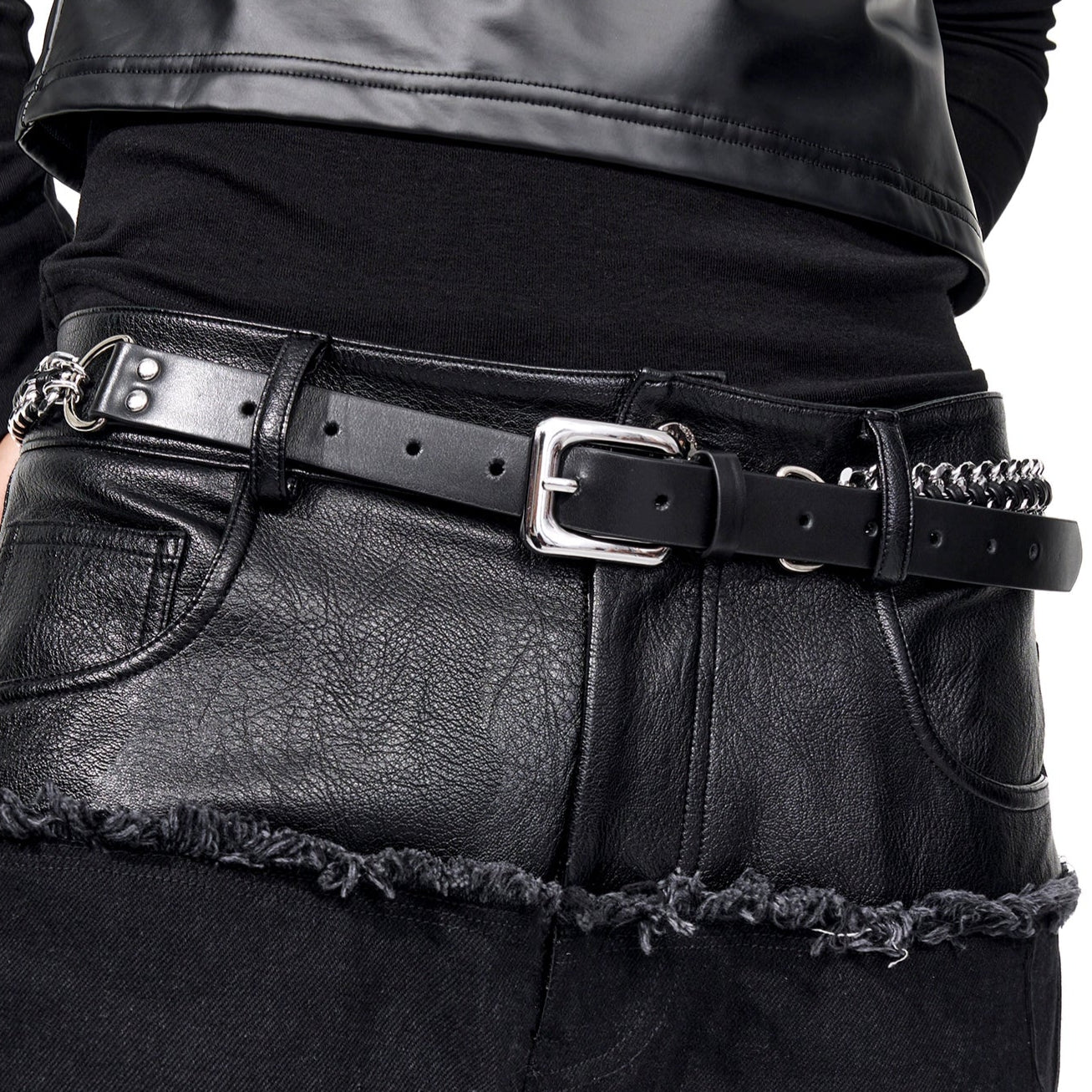 Metal Chain PU Leather Belt WN20946 – WONDER NOAH
