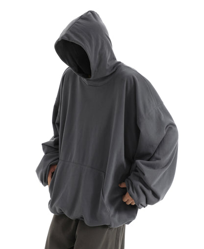 Oversize Double Layered Pullover Hoodie WN5708