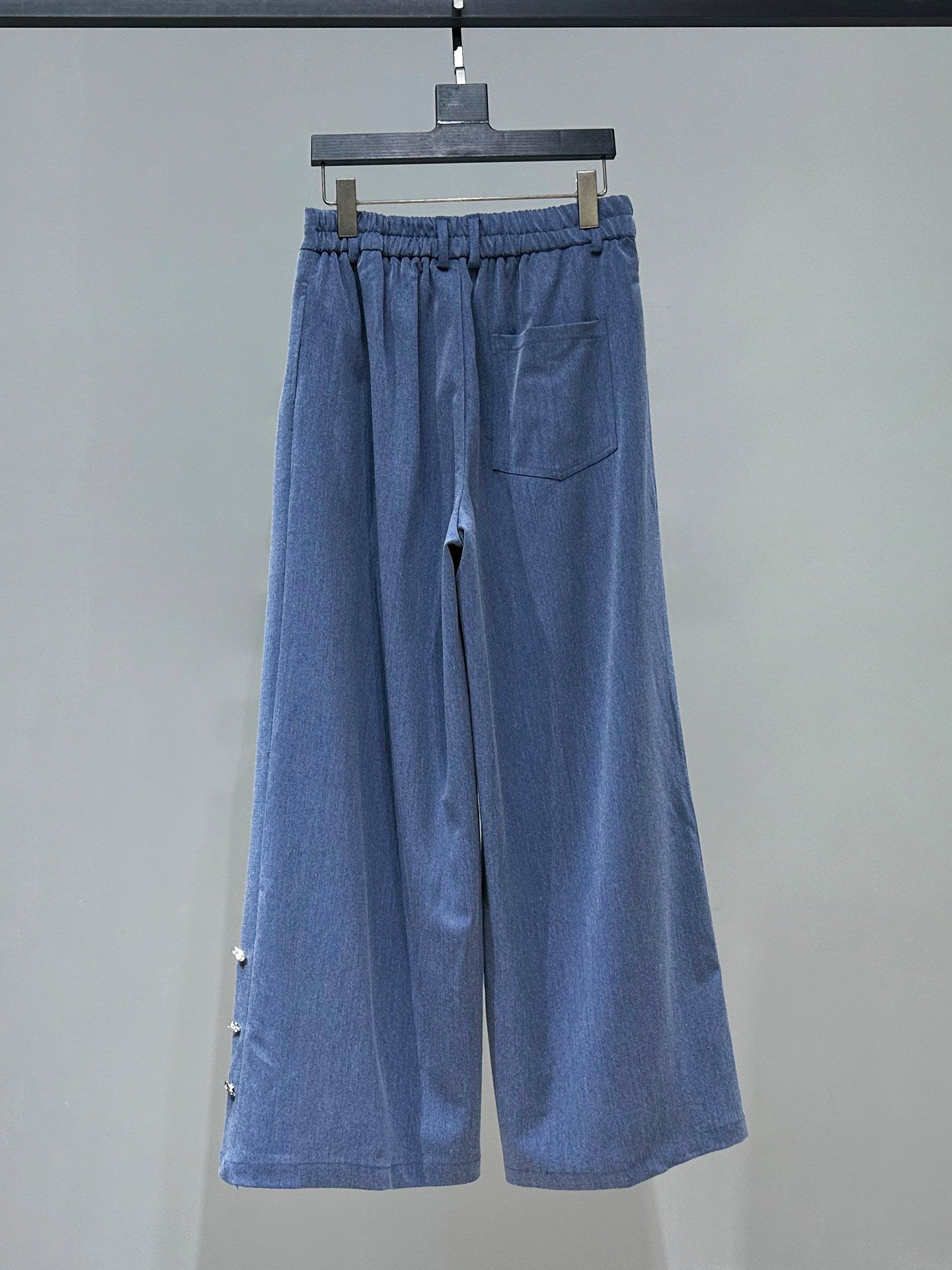 Draped Wide Leg Straight Trousers WN23872