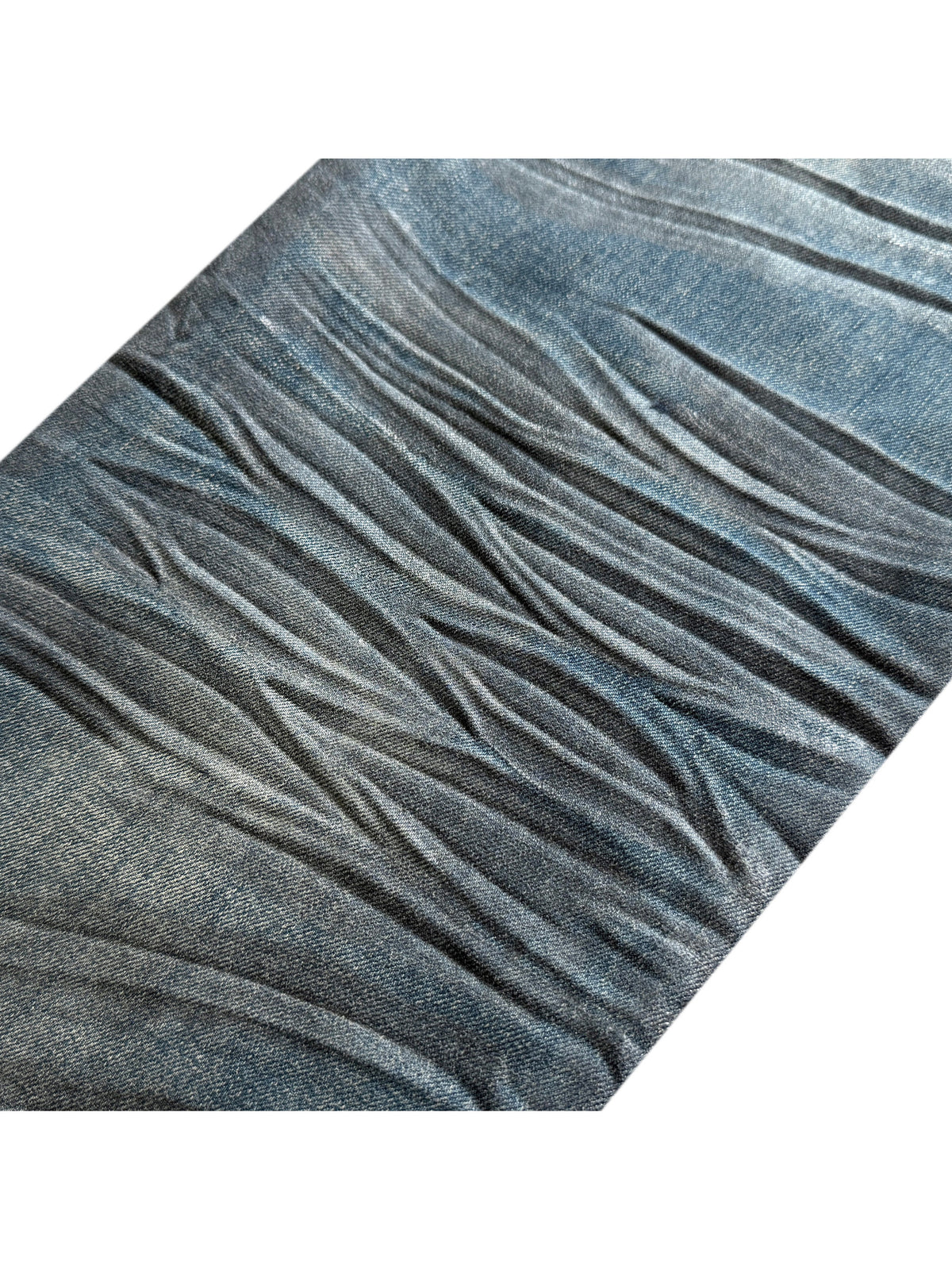 3D Whisker Washed Coating Straight Denim Jeans WN27083