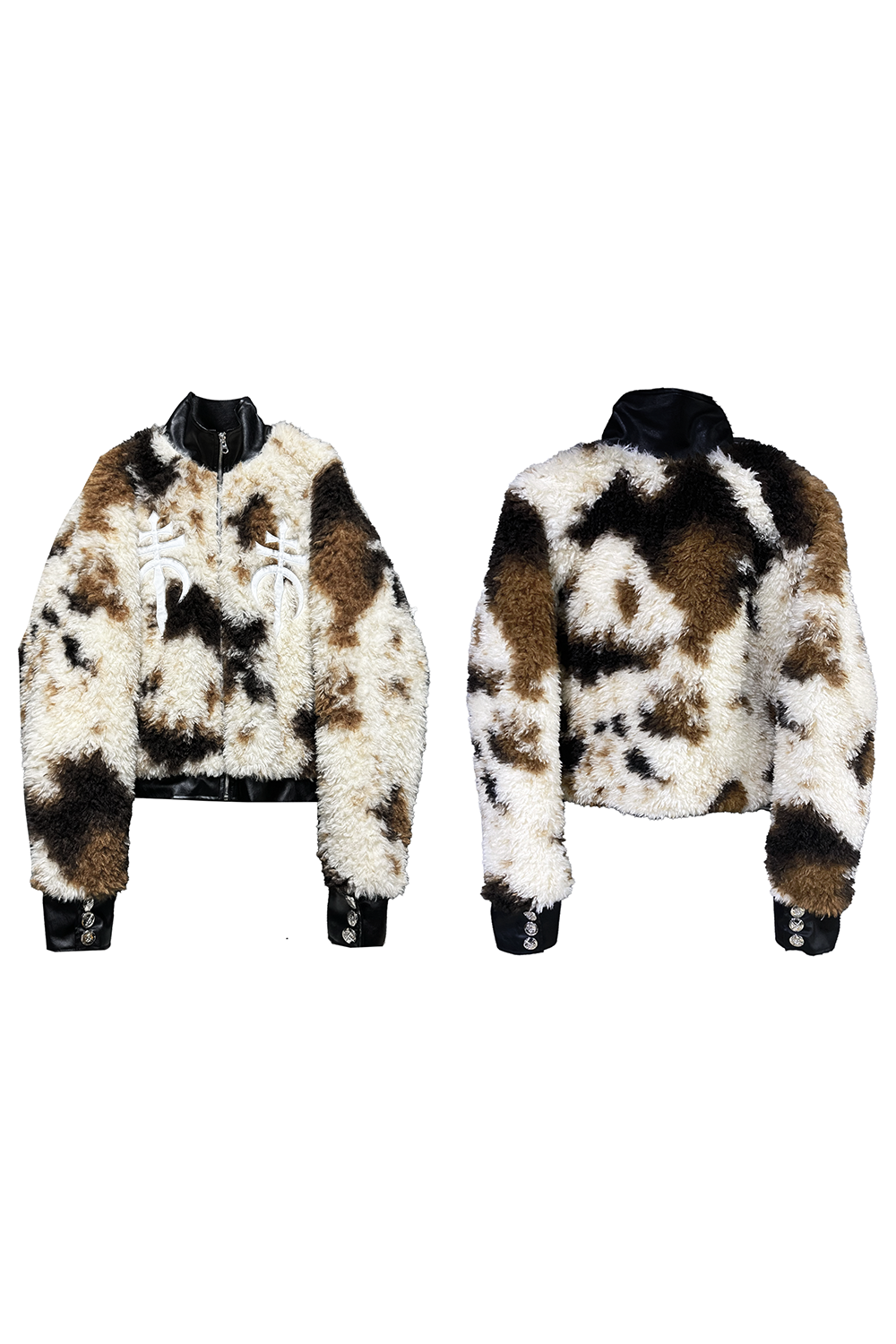 Patch Embroidery BOA Padded Jacket WN13389