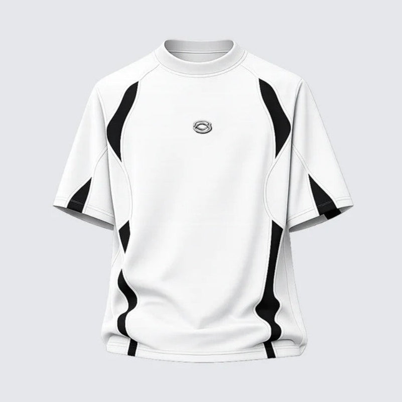 Contrast Panel Raglan Short Sleeve T-Shirt WN28077