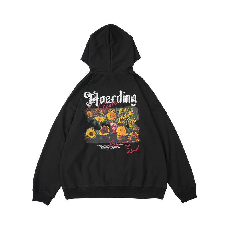 Daisy Print Heavyweight Hoodie WN12596