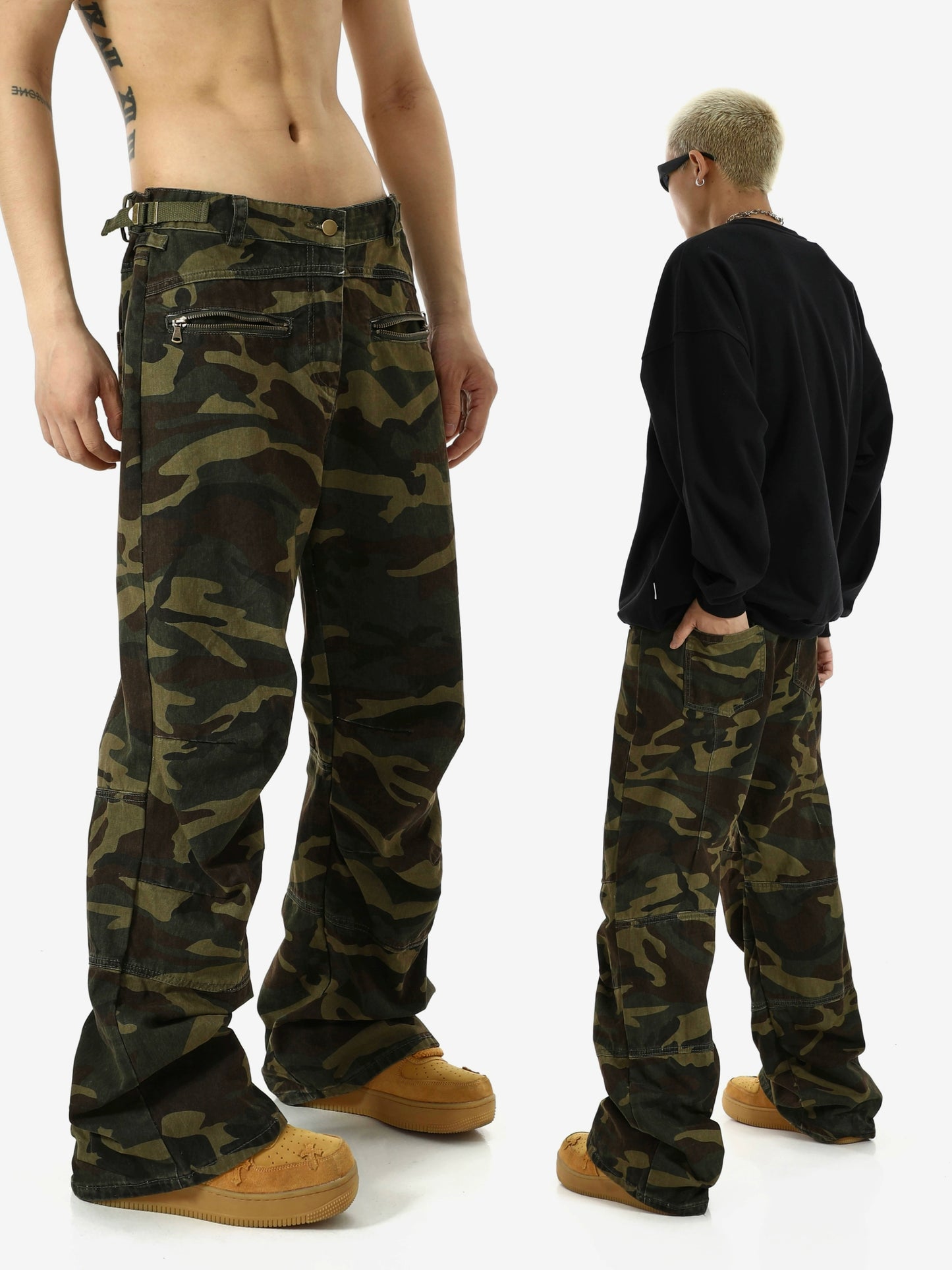 Straight Camouflage Casual Workwear Pants WN5719