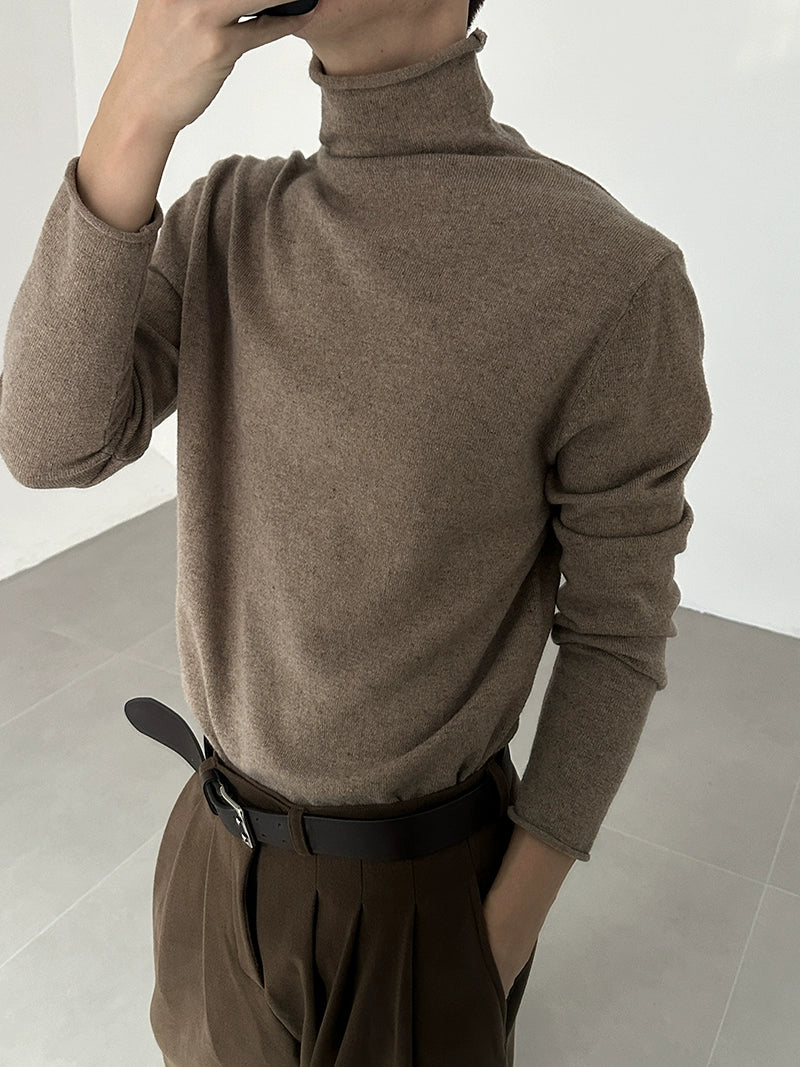 High-Neck Knit Sweater WN21513