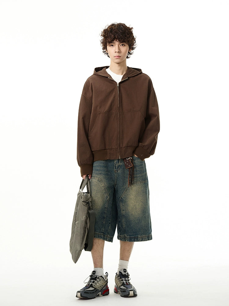 Wide Leg Short Denim Jeans WN5174