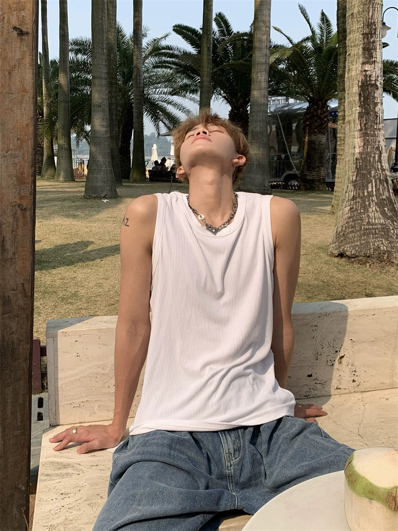 Ribbed Sporty Tank Top WN20036