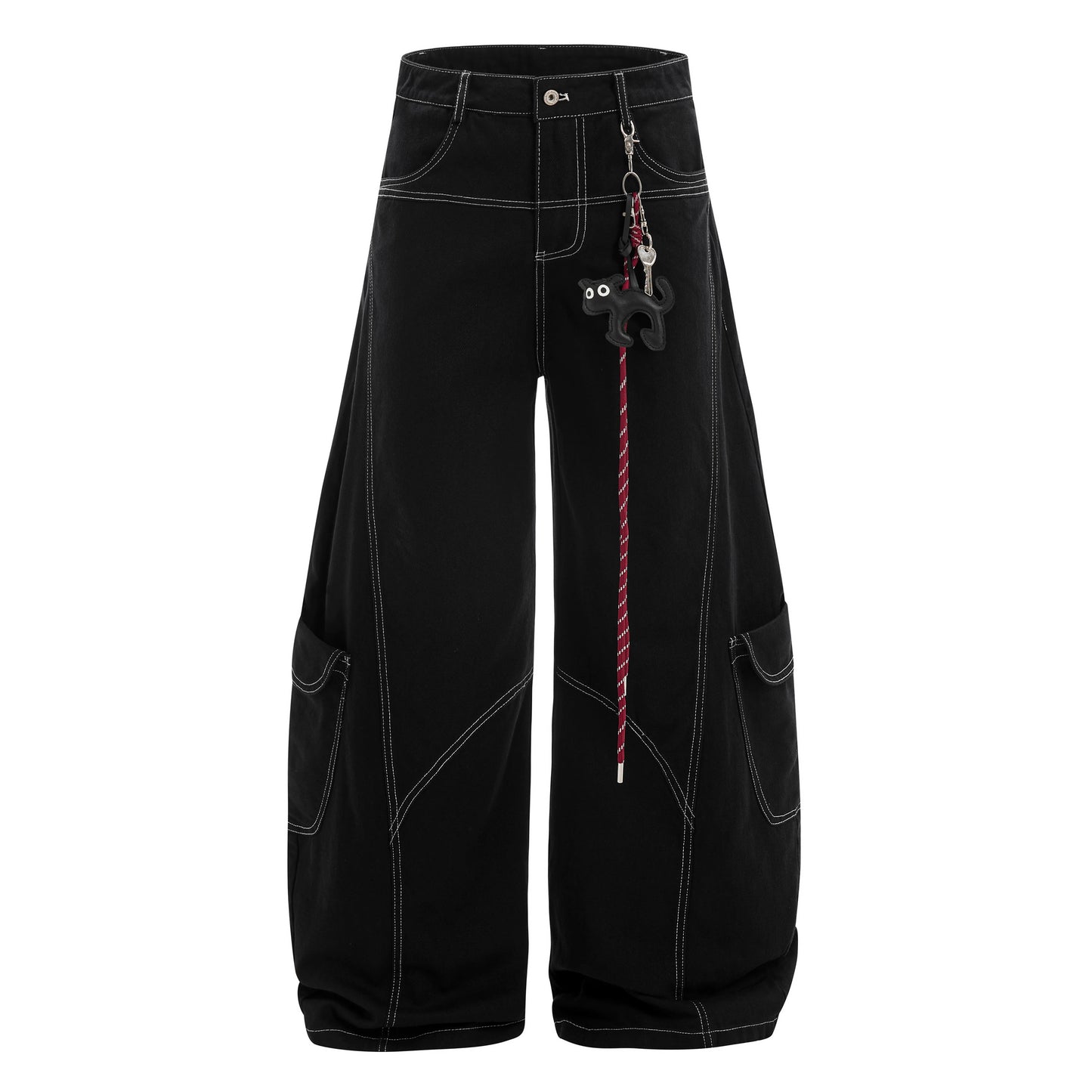 Multi-Pocket Flare Cargo Pants WN21362