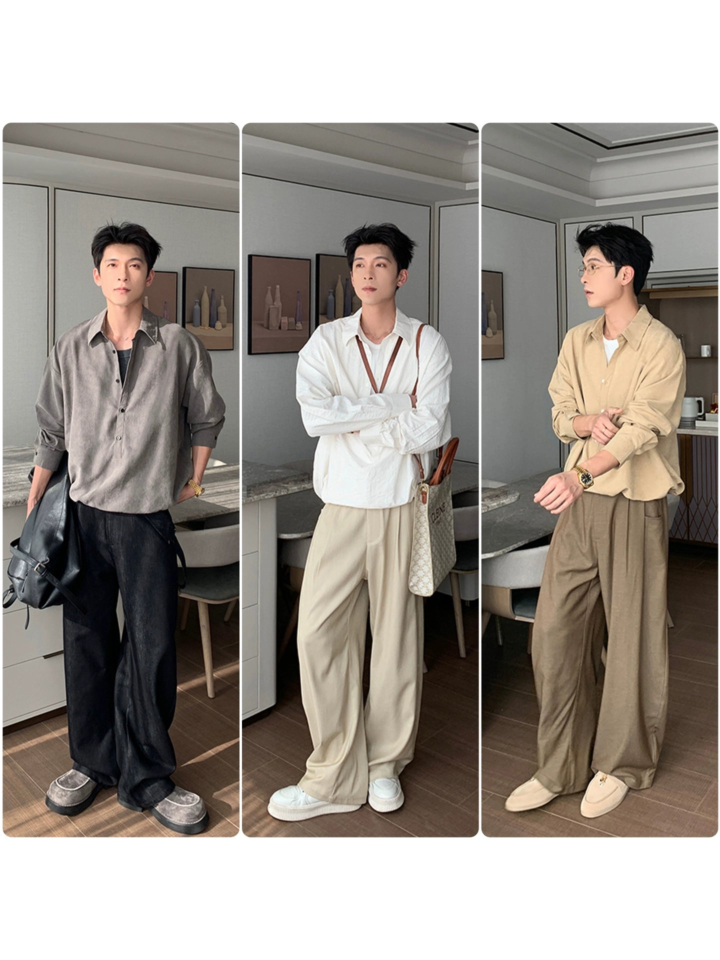 Brushed Washed Long Sleeve Shirt WN20470