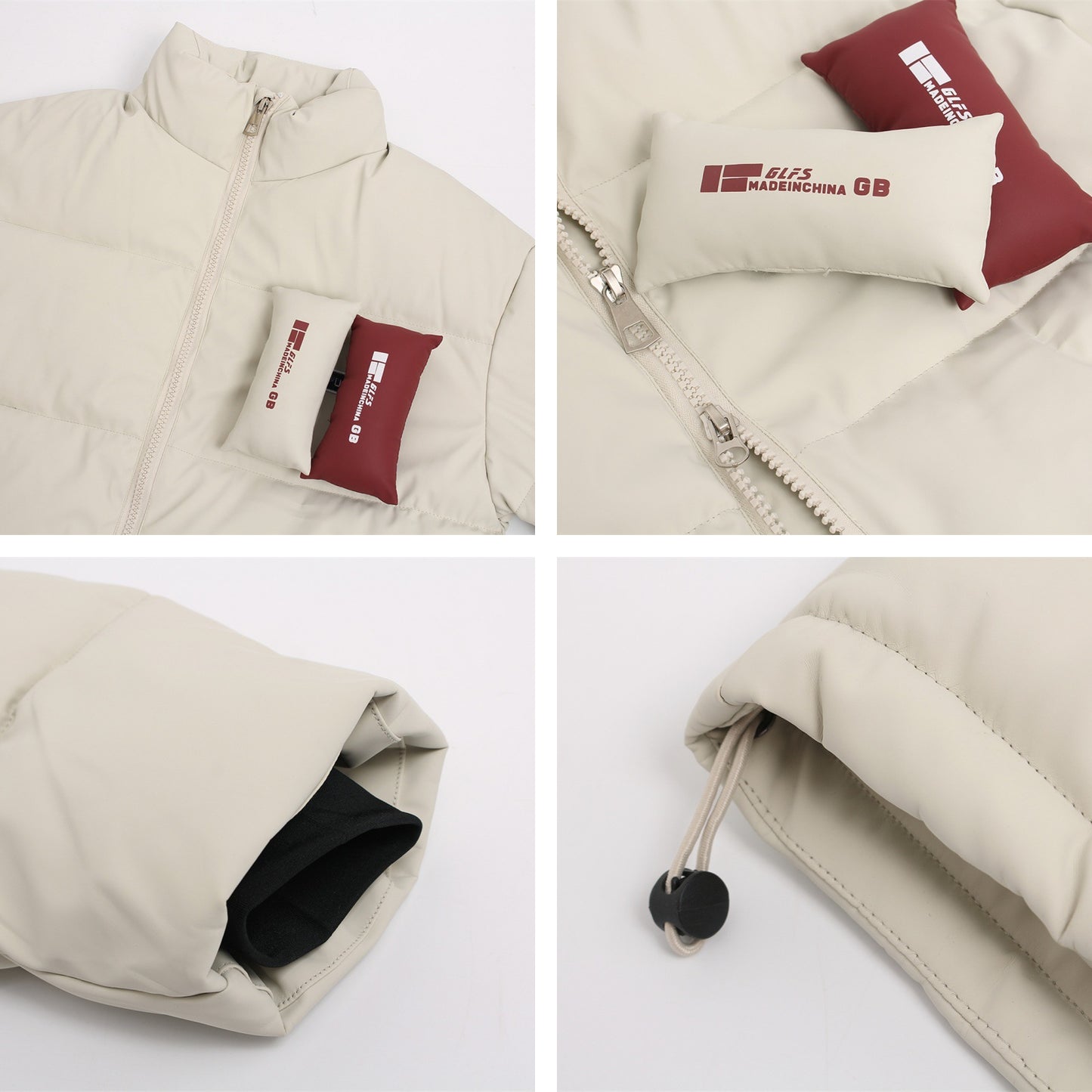 PU Leather Oversize Puffer Jacket WN11556