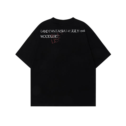 Graphic Letter Print Short Sleeve T-Shirt WN26028