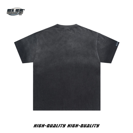 Washed Heavyweight Portrait Short Sleeve T-Shirt WN26527