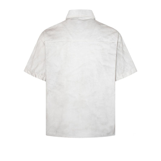 Washed Graphic Print Short Sleeve Shirt WN25838