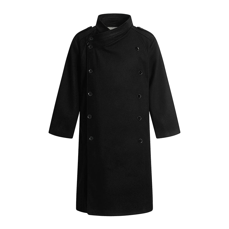 Structured Plain Long Coat WN22114