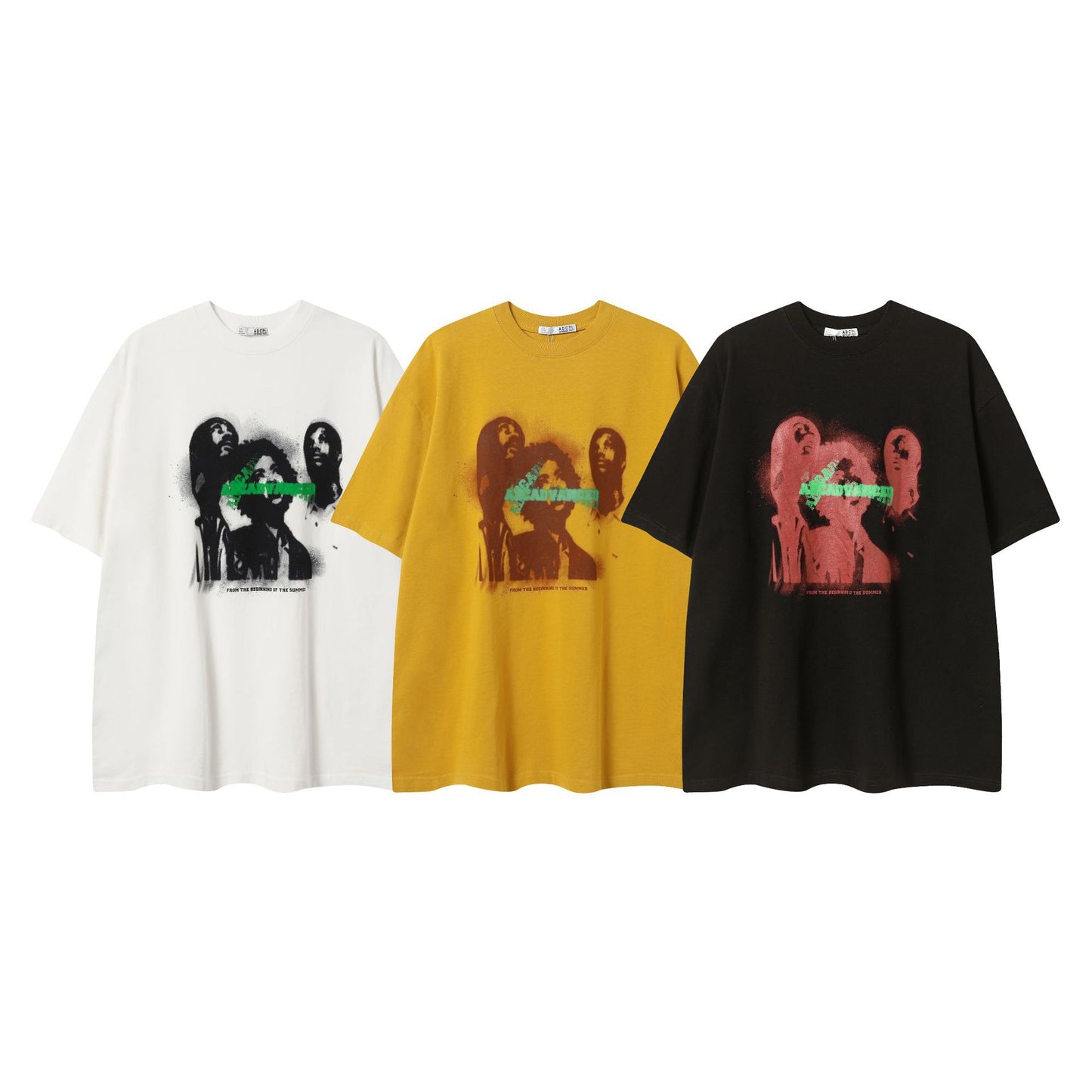 Dark Graphic Print Short Sleeve T-Shirt WN16131