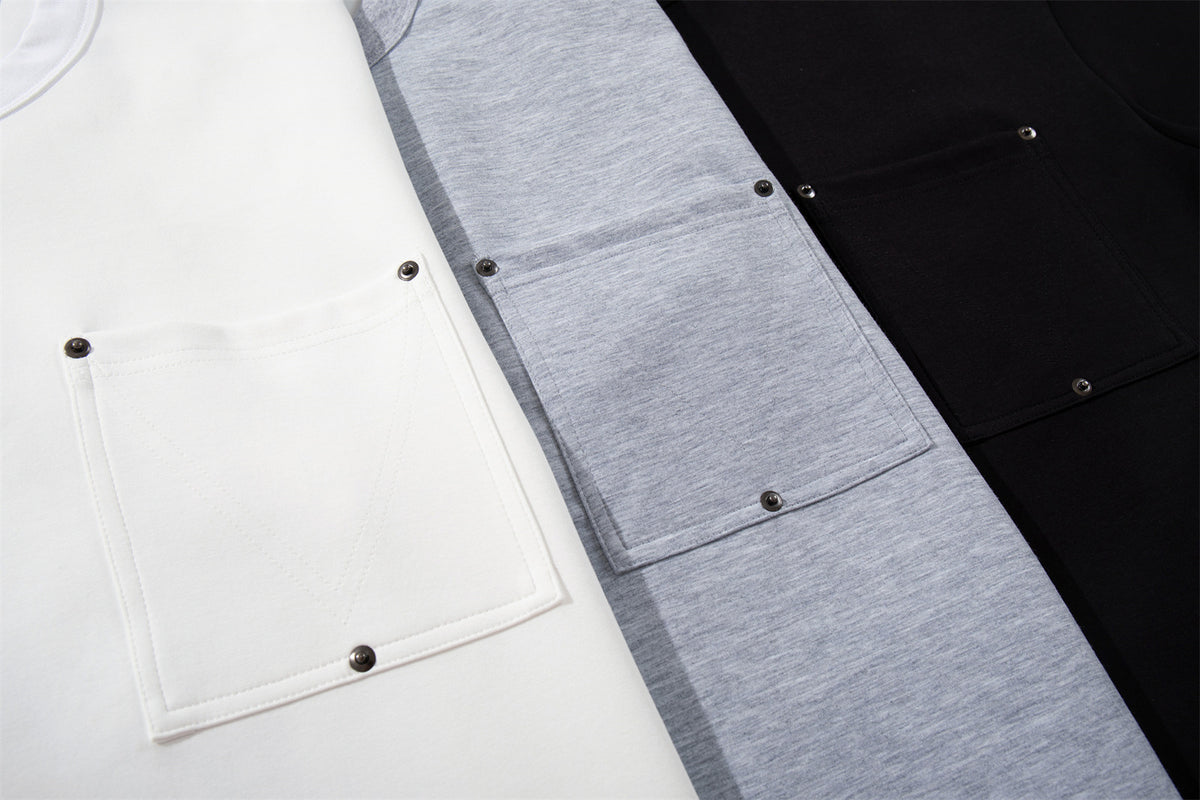Studs Pocket Short Sleeve T-Shirt WN26964