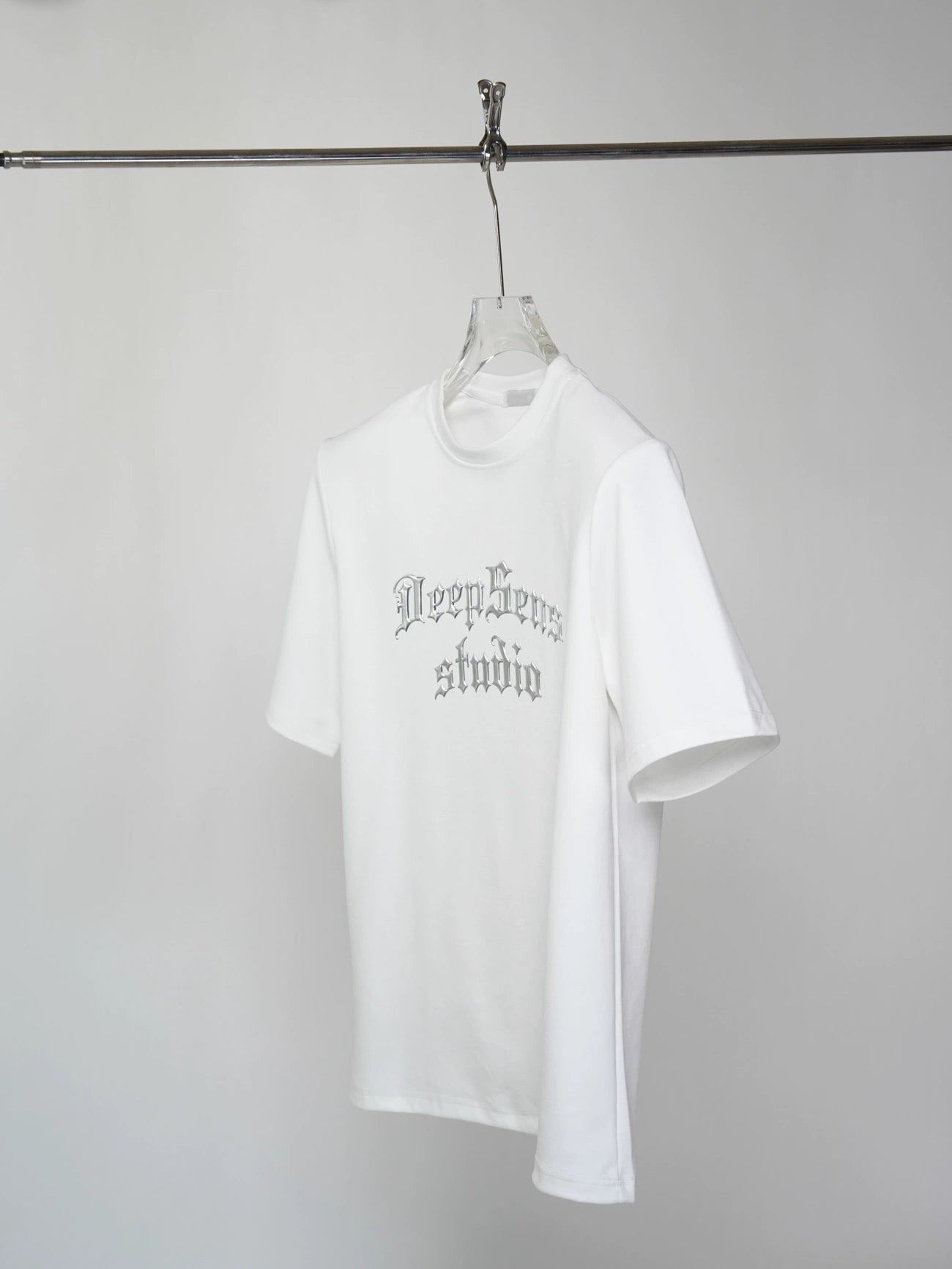 Fake Metal Sequin Oversize Short Sleeve T-Shirt WN17338