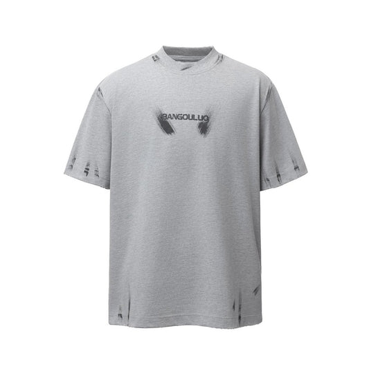 Paint Letter Short Sleeve T-Shirt WN26752