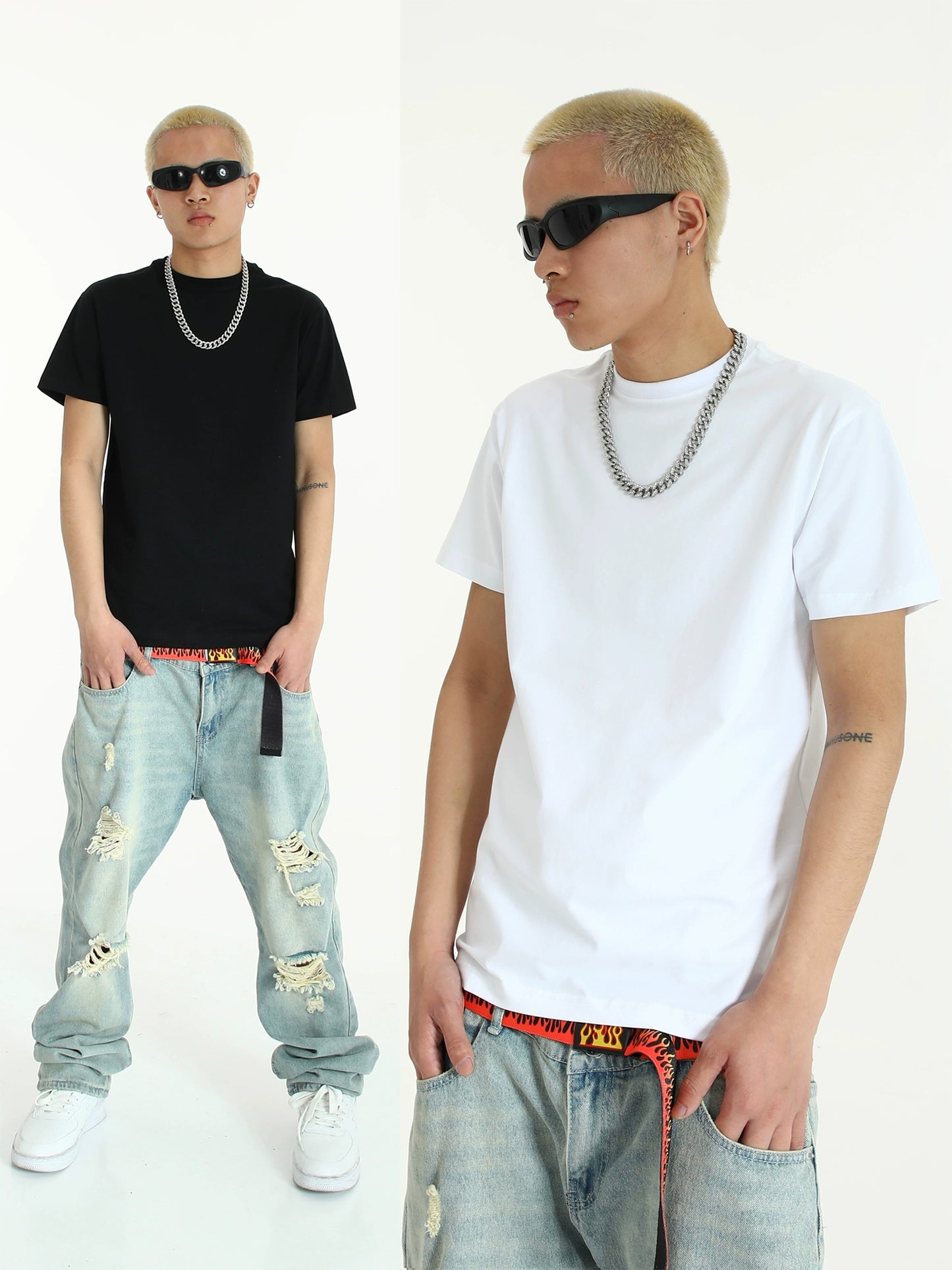 Basic Round Neck Short Sleeve T-shirt WN5735