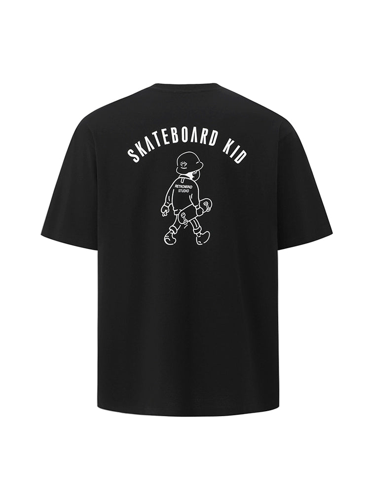 Cartoon Print Oversize Short Sleeve T-Shirt WN20255