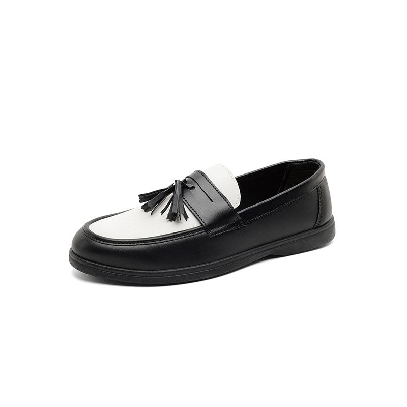 Tassel Patchwork Slip-On Loafers WN23529