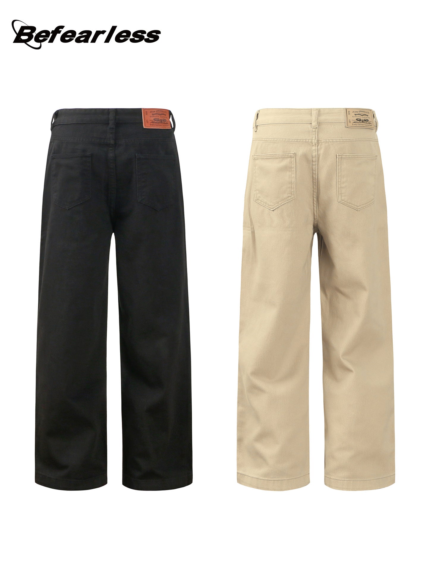 Washed Straight Wide Leg Pants WN26315