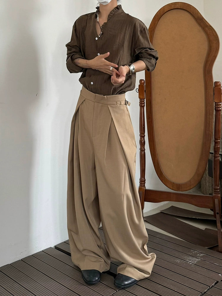 Adjustable Waist Wide Leg Trousers WN20030