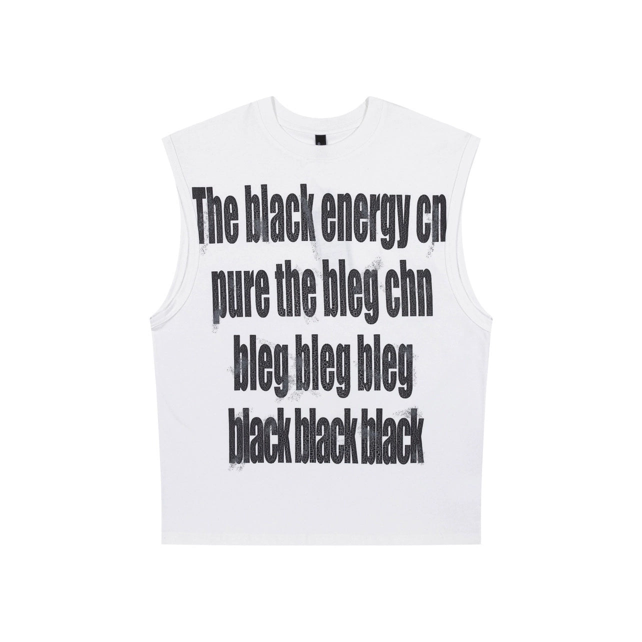 Letter Print Oversize Sleeveless Top WN4643