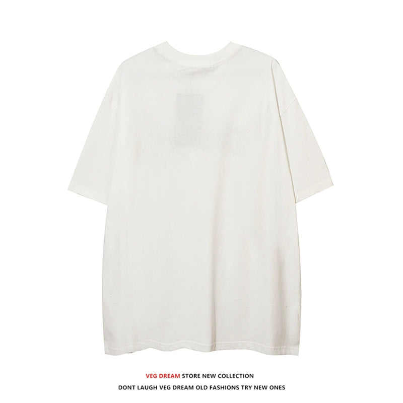 Oversize Embroidery Short-sleeve T-shirt WN5476