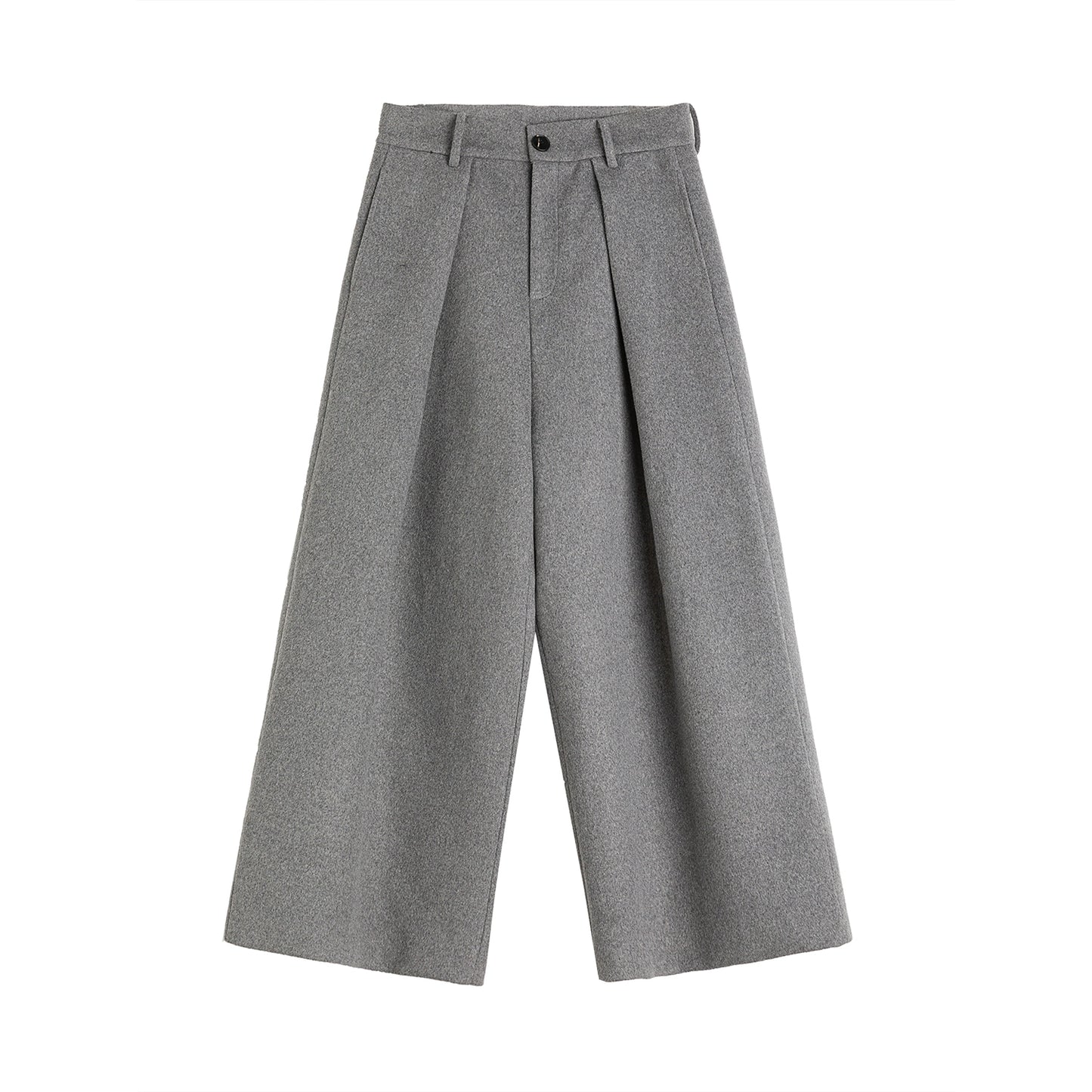 Pleats Wool Wide-Leg Trousers WN13332