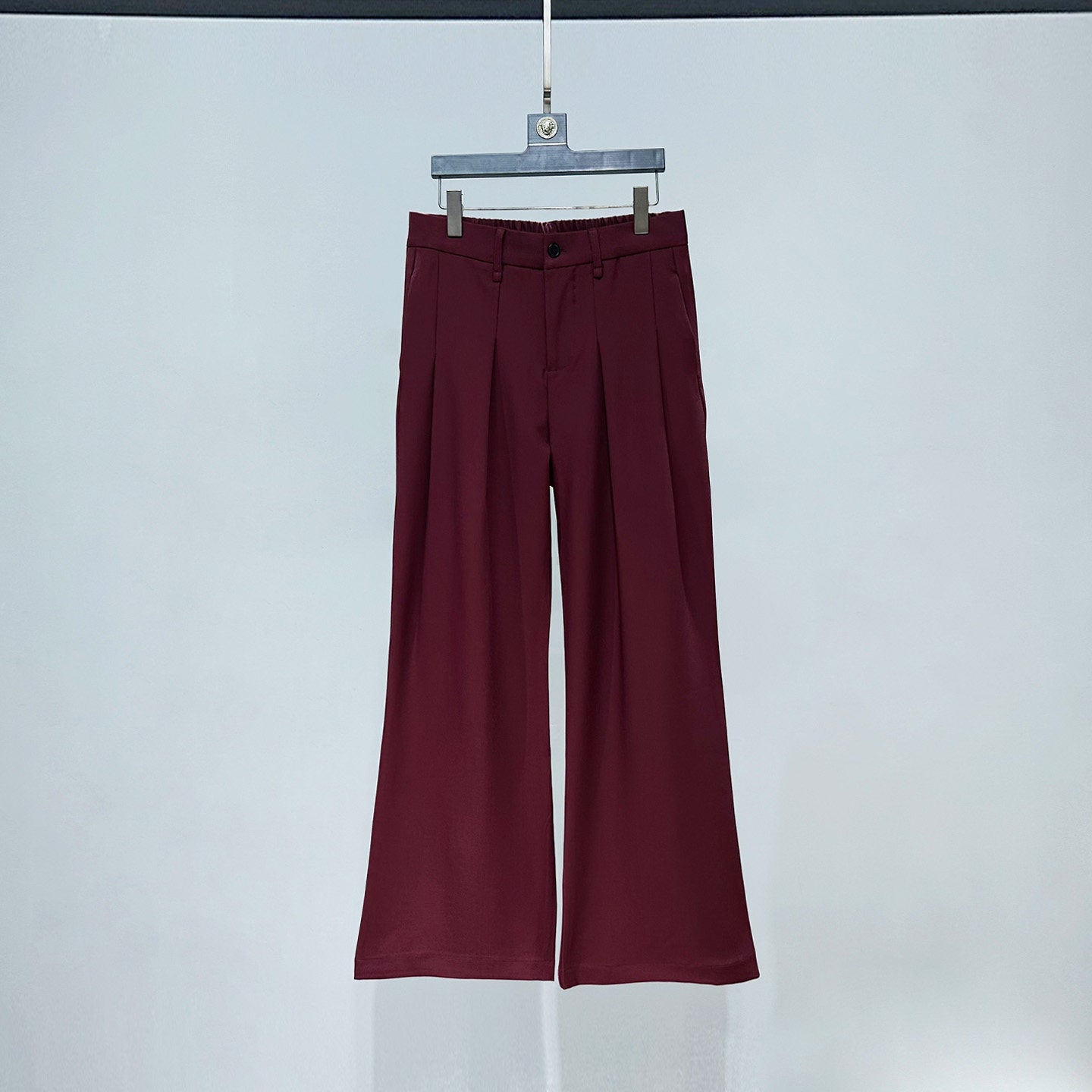 Shoulder-Pad Short Tailored Jacket & Flare Trousers Setup WN23896