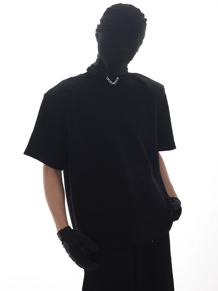 Plain Design Short Sleeve T-Shirt & Sporty Sweatpants Setup WN18617