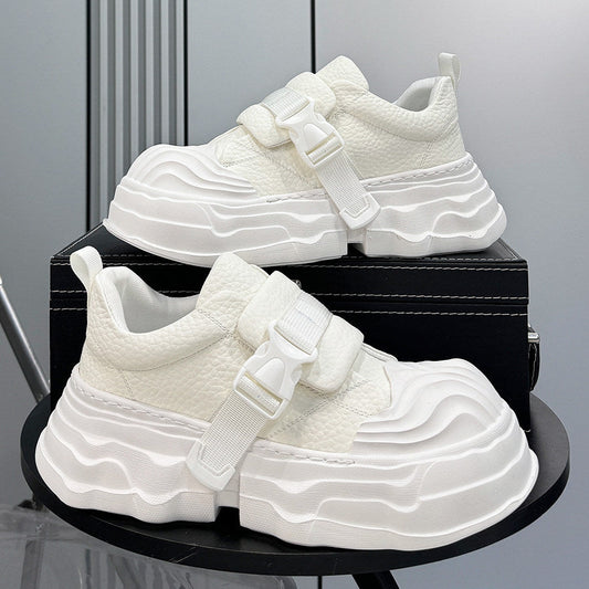 Strap Buckle Platform Chunky Sole Sneakers WN24640