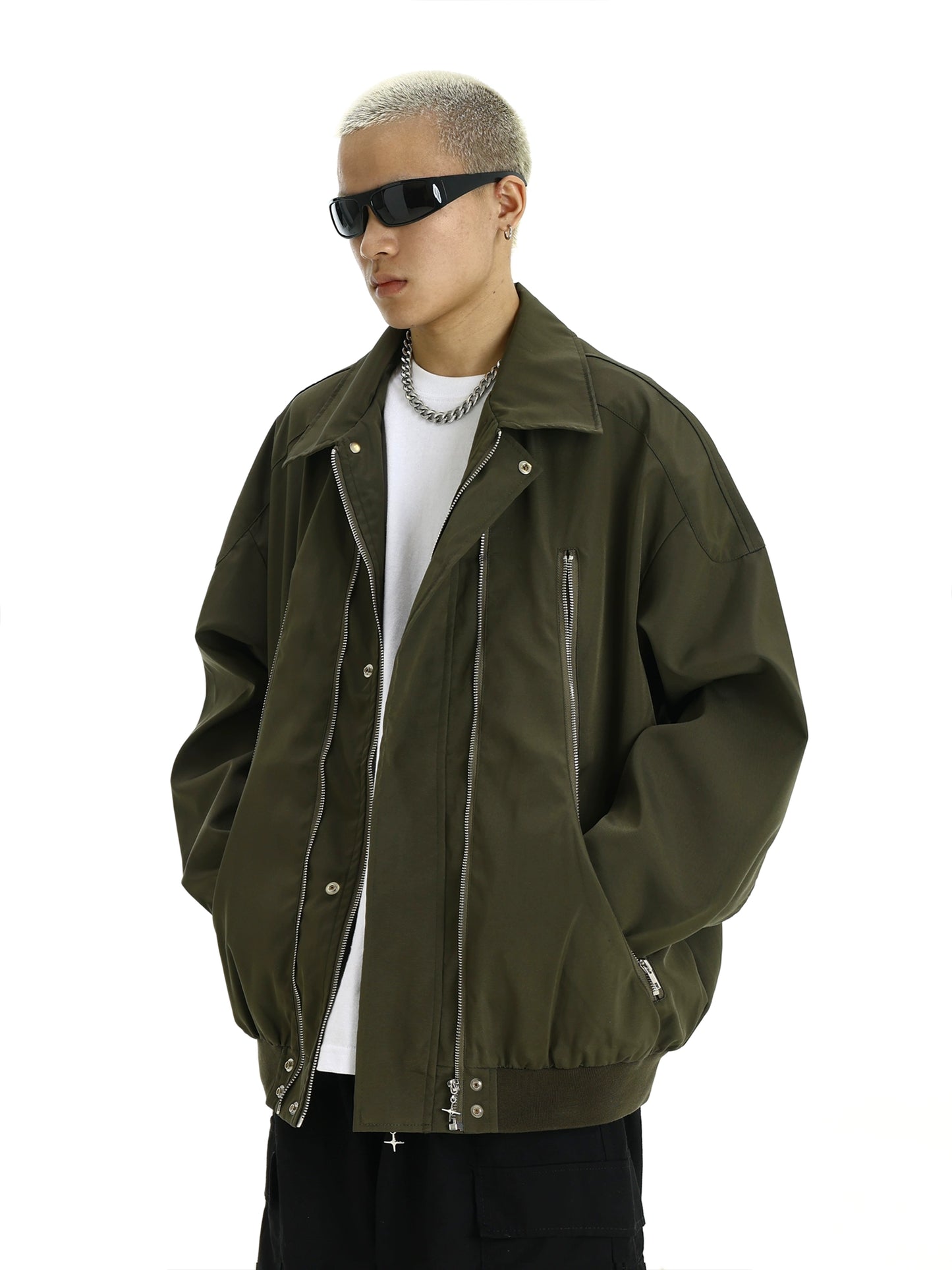 Oversize Zipper Jacket WN5777