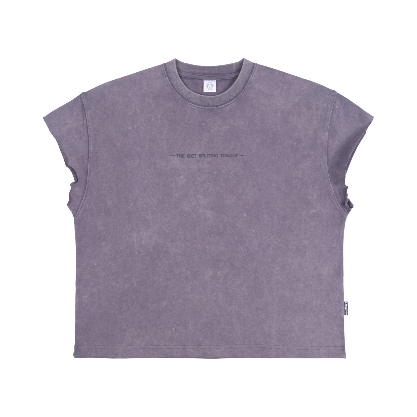 Damage Letter Sleeveless T-Shirt WN26657