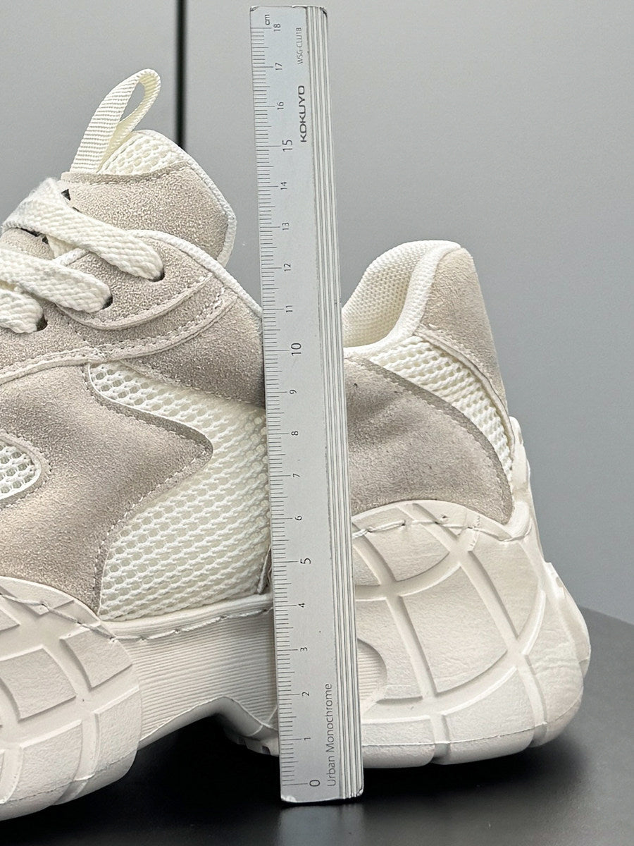 Platform Chunky Mesh Lace-Up Sneakers WN24829