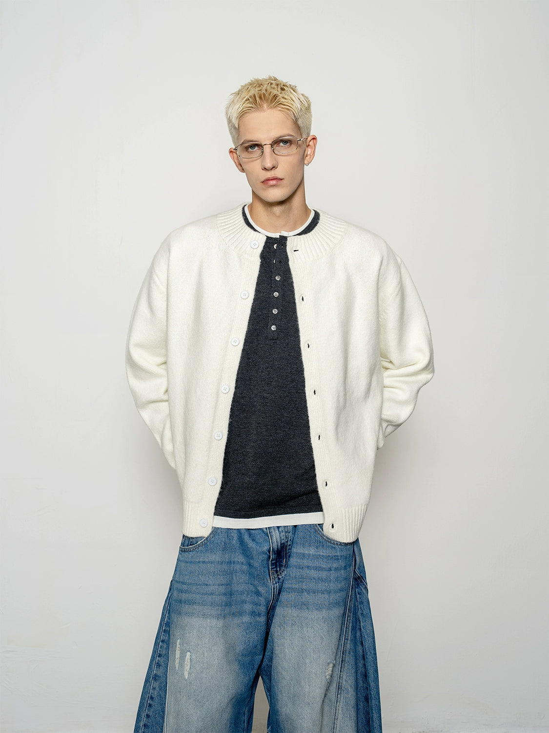 Soft Knit Color Cardigan WN20878