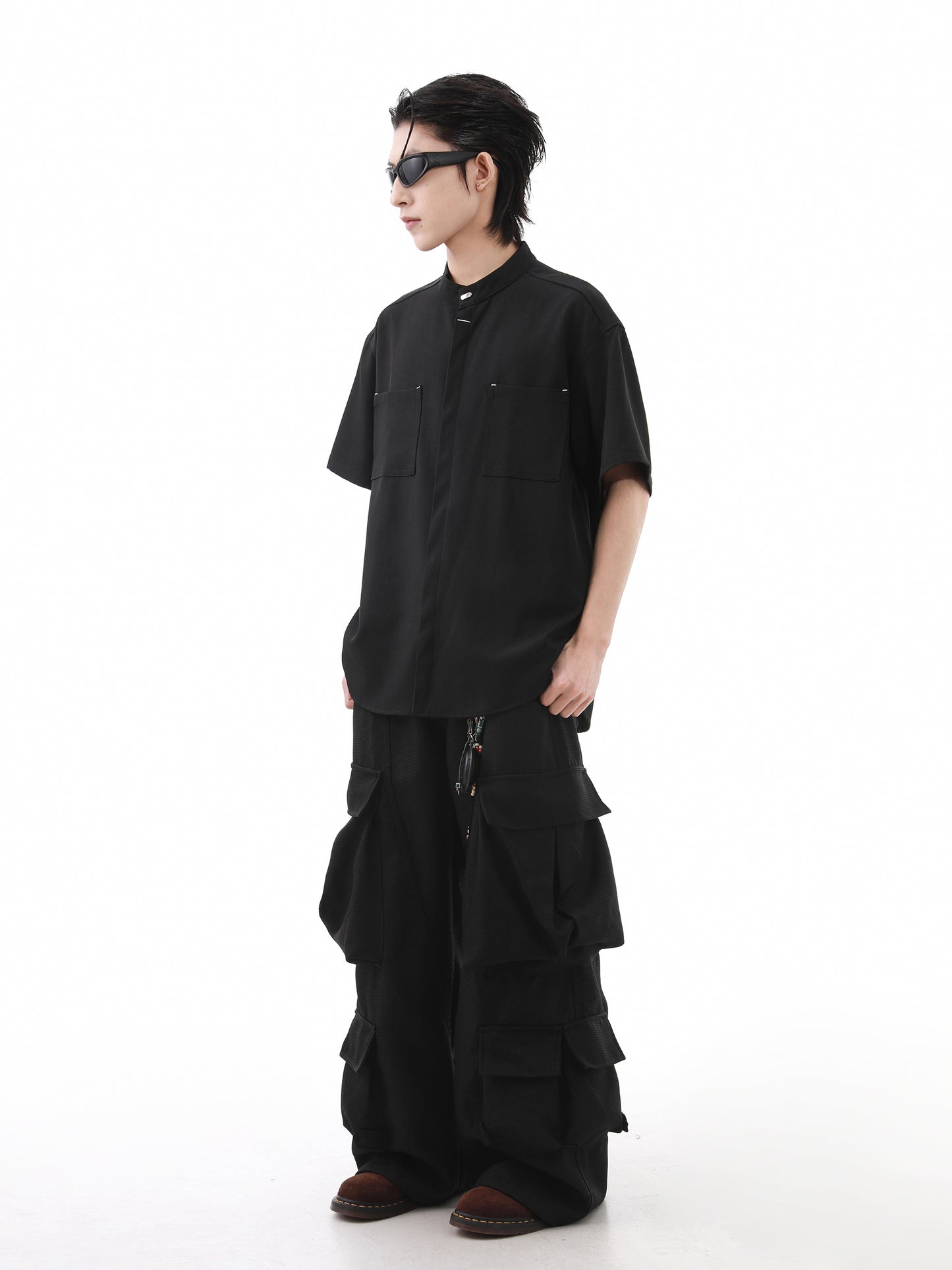 Drape Texture Cool Touch Short Sleeve Shirt WN15678