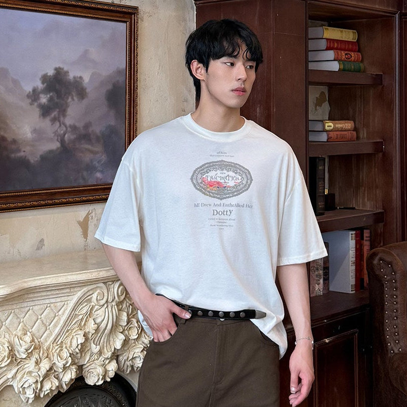 Graphic Letter Print Short Sleeve T-Shirt WN24982