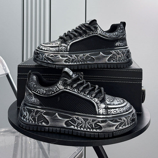 Thick-Soled Lace Mesh Sneakers WN24803