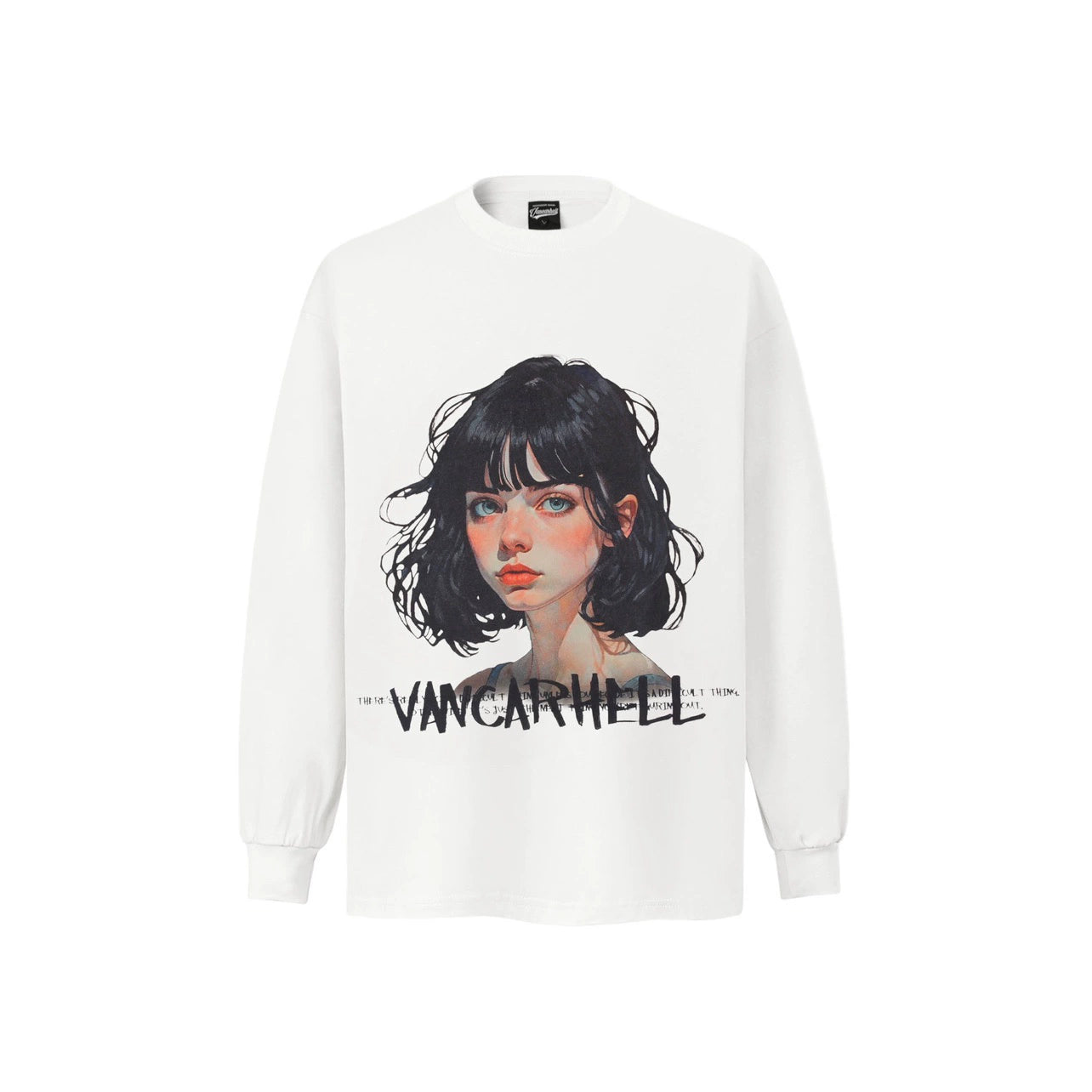 Print Oversize Long Sleeve T-Shirt WN8739