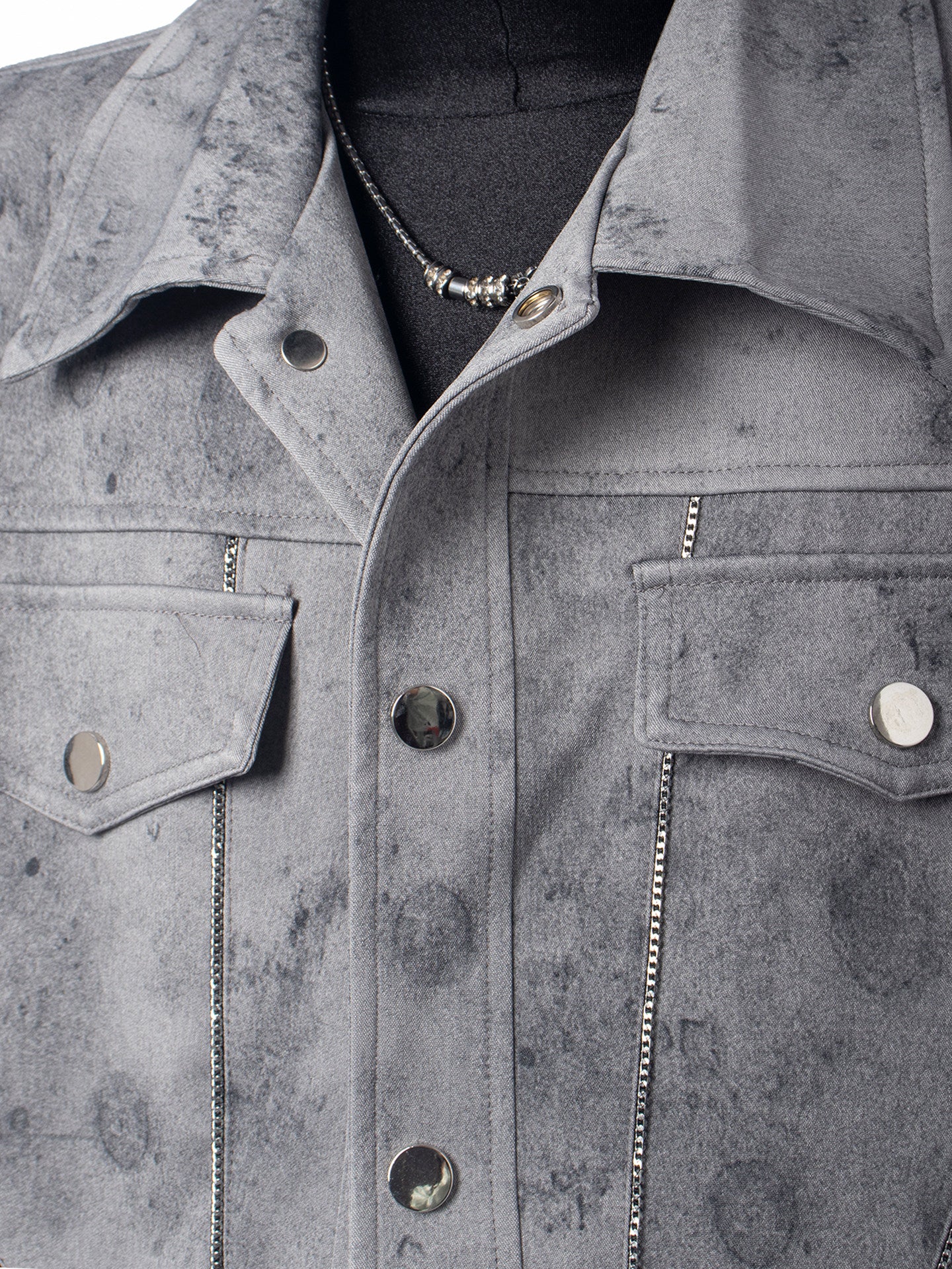 Washed Short Jacket & Washed Flare Pants Setup WN23734