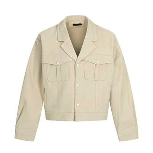 Canvas Multi-Pocket Short Jacket WN21402