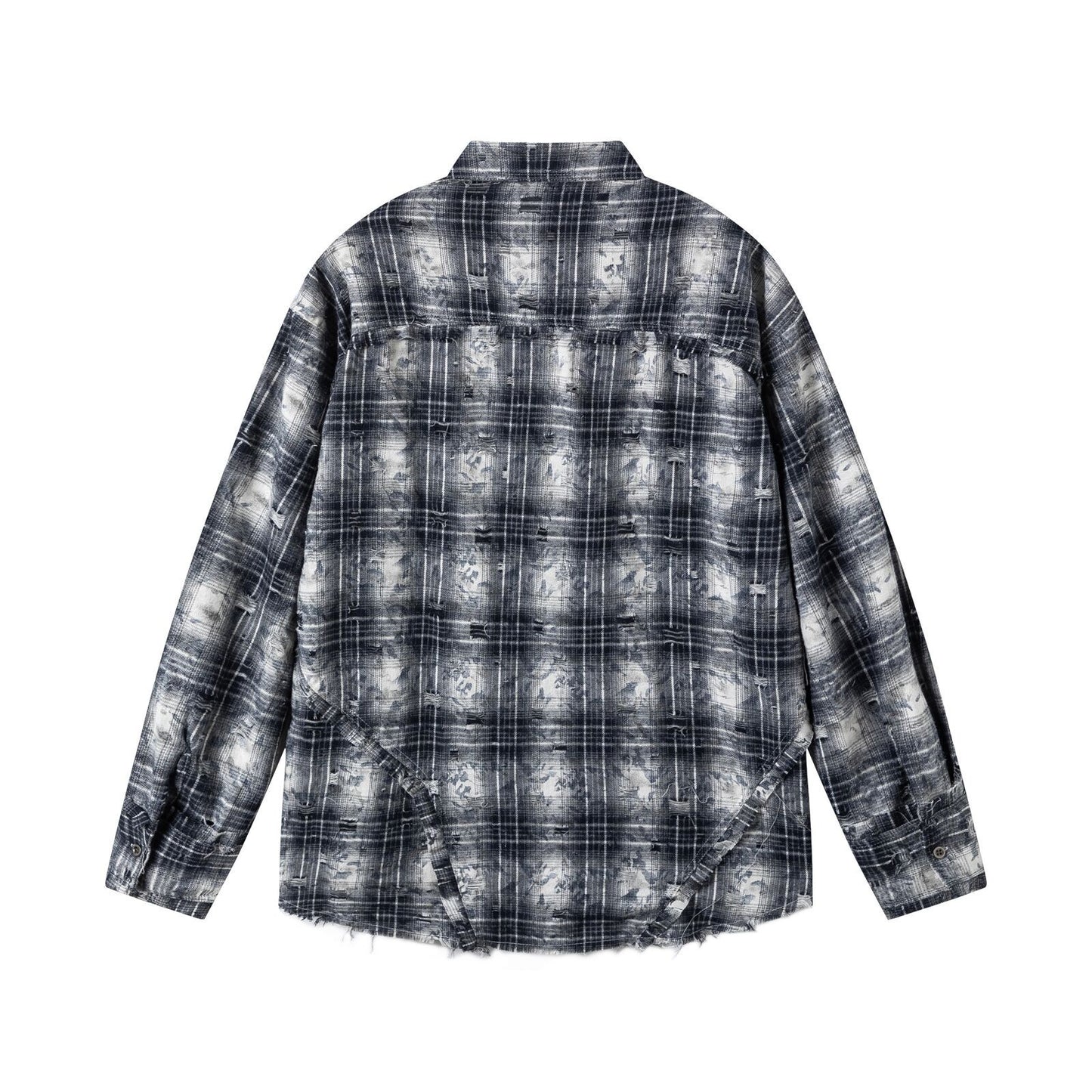 Plaid Design Long Sleeve Shirt WN15482
