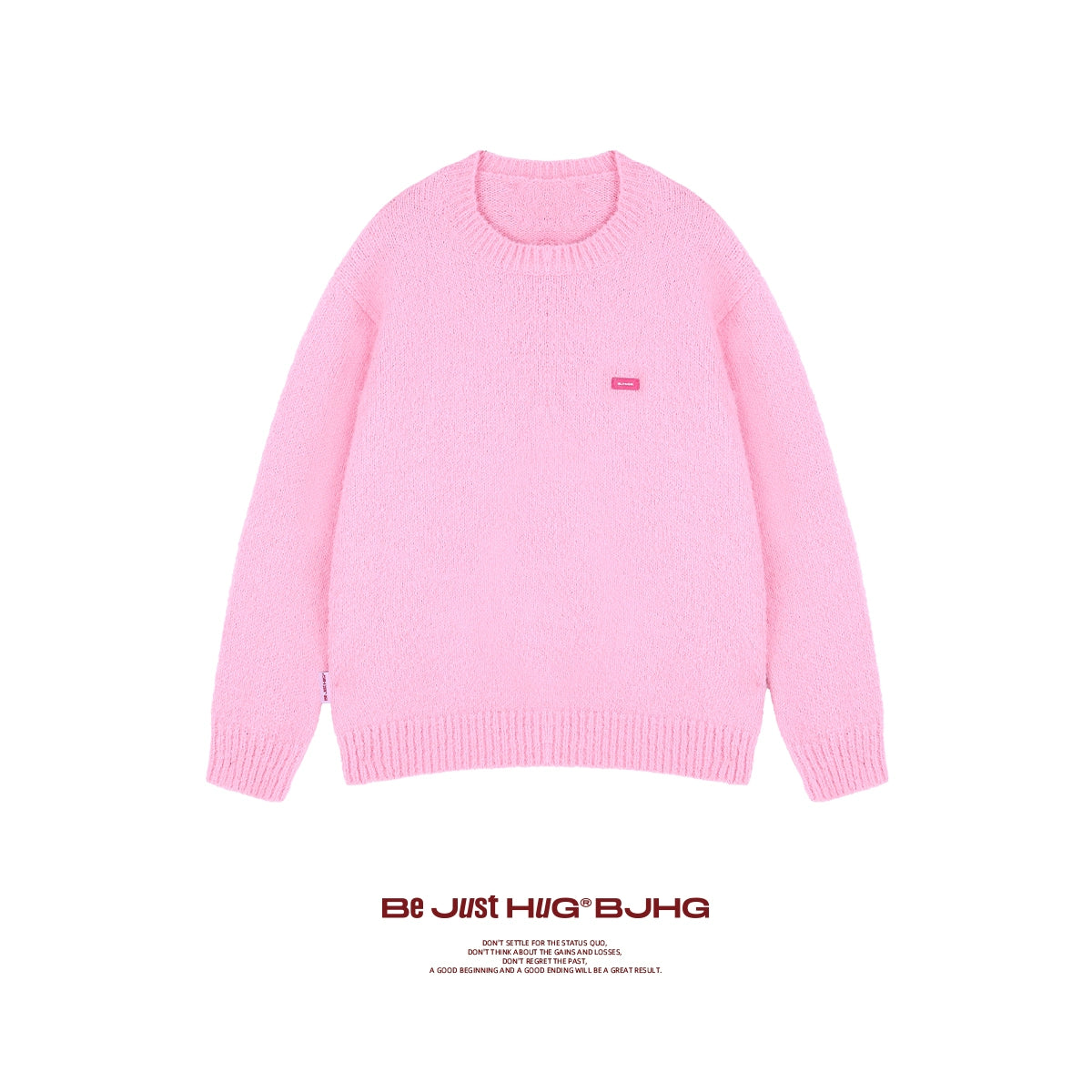 Oversize Round Neck Pullover Knit Sweater WN9786