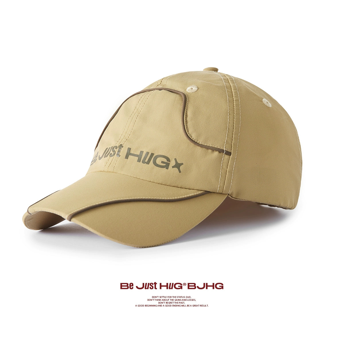 Washed Nylon Curved-Brim Baseball Cap WN13205