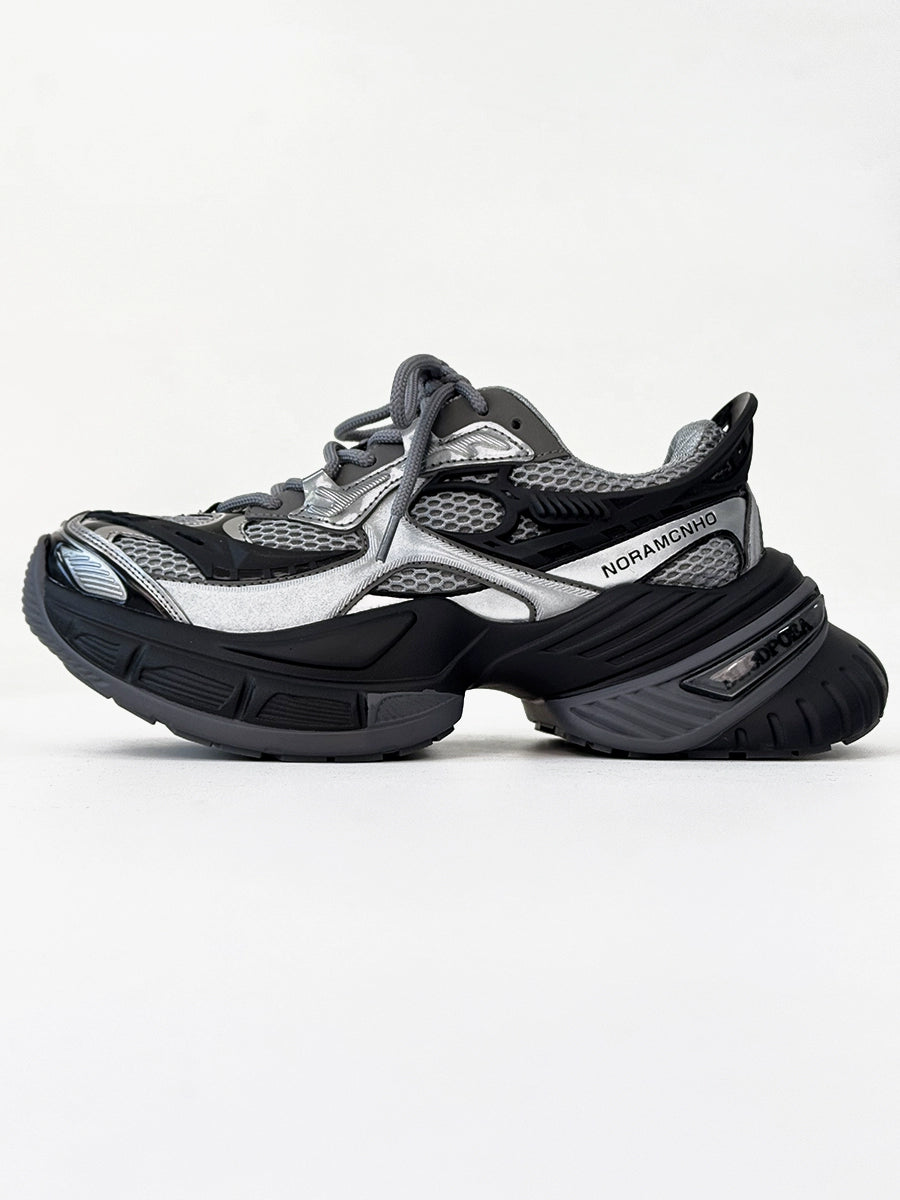 Chunky Sole Mecha Mesh Design Shoes WN19158