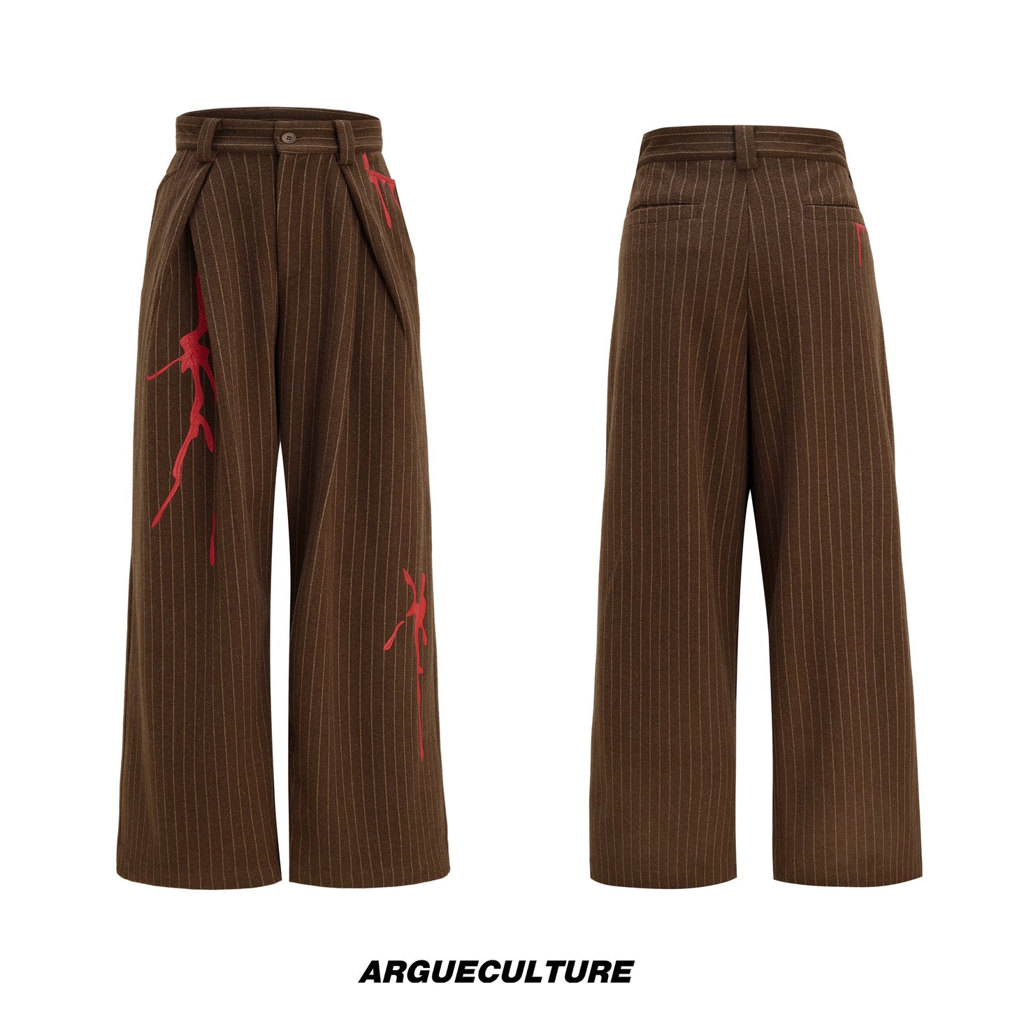 Stripe Wool Tailored Jacket & Stripe Trousers Setup WN22605