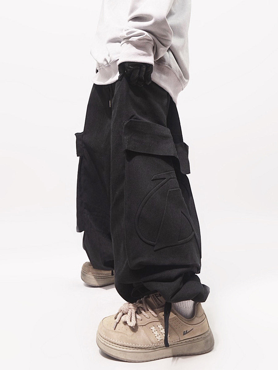Multi-Pocket Cargo Wide Leg Pants WN24027