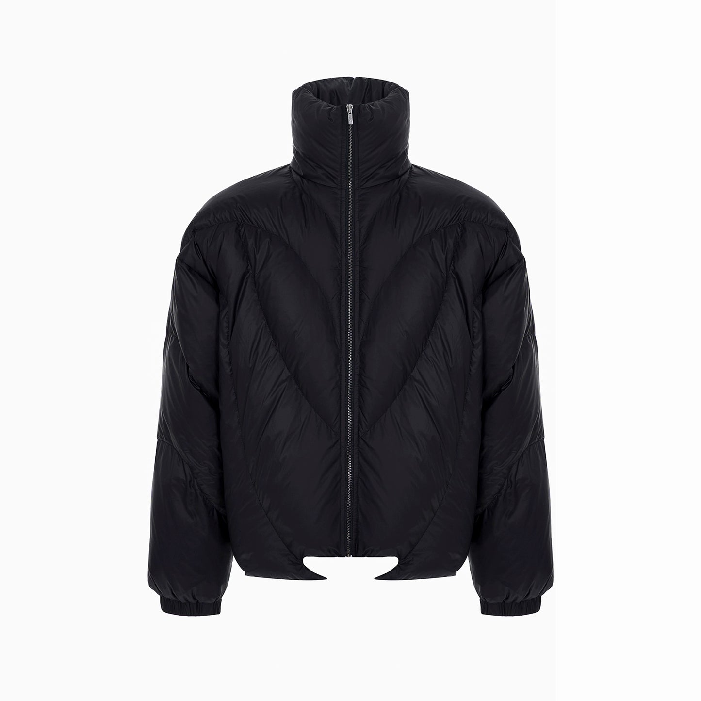 Oversize High-Neck White Duck Down Jacket WN12123